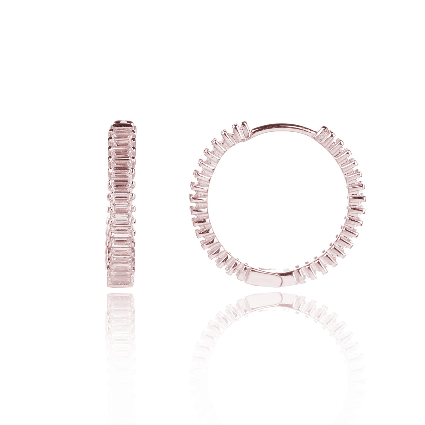 עגילLOZ035-2 קוטר-רוז גולד-רוז גולד